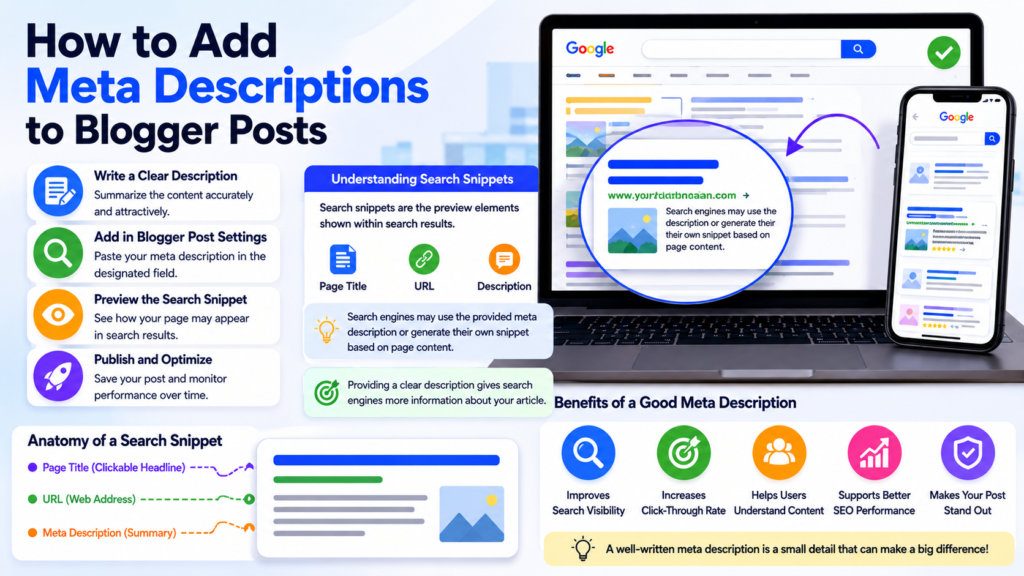 How to Add Meta Descriptions to Blogger Posts